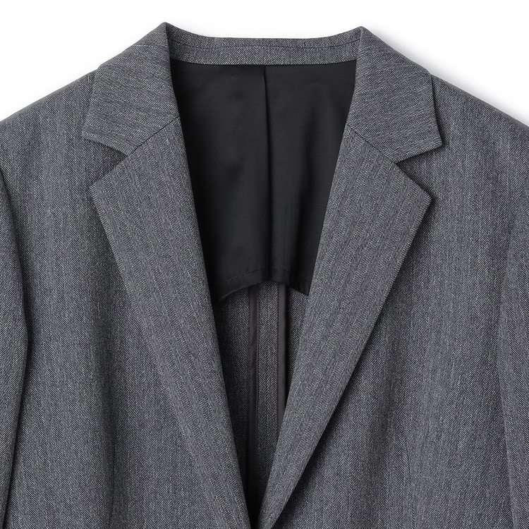 DALCUORE テーラードジャケット ビジネスジャケット ウール グレー 42 DALCUORE ダルクオーレ】春夏向けウール 定番グレースーツ 44