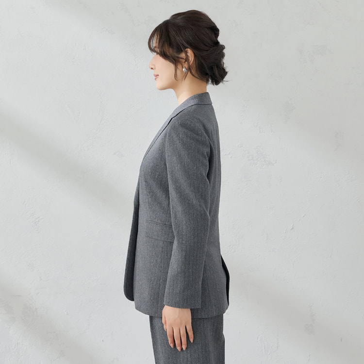 DSQUARED2 グレー ツイード テーラードジャケットレイヤードデザイン ツイードテーラードジャケット[gc102] | レディースファッション通販の