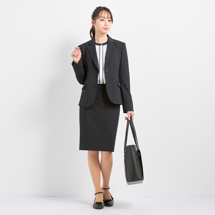 ビジネスから就活まで】紺無地テーラードジャケット