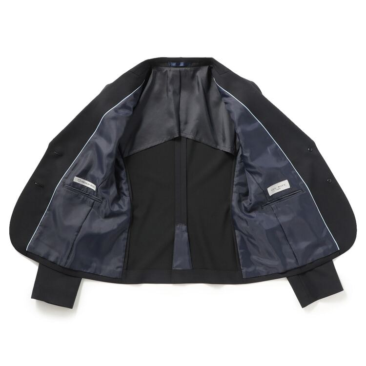 ビジネスから就活まで】紺無地テーラードジャケット