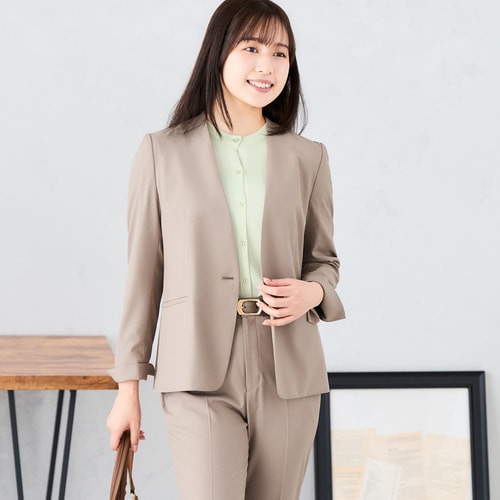 AOKI【未使用タグ付♡洗える♪】ノーカラースーツセットアップ　パンツ　Lサイズ スーツ・ジャケット・ボトムス商品一覧｜レディース（女性）【AOKI公式