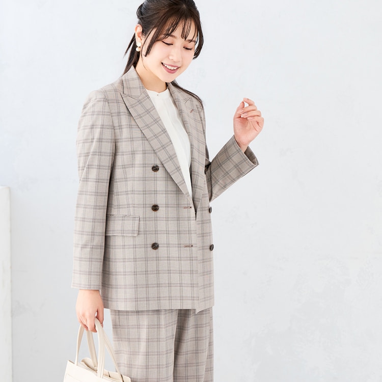 ≪Oggi4月号掲載≫ 【Oggiコラボ】グレージュチェック ダブル
