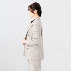 ≪Oggi4月号掲載≫ 【Oggiコラボ】グレージュチェック ダブル