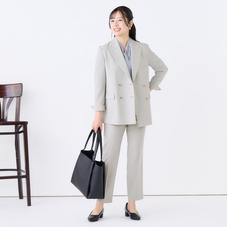 ≪Oggi.jp4月号掲載≫ リネンライクブリーズ ダブルジャケット