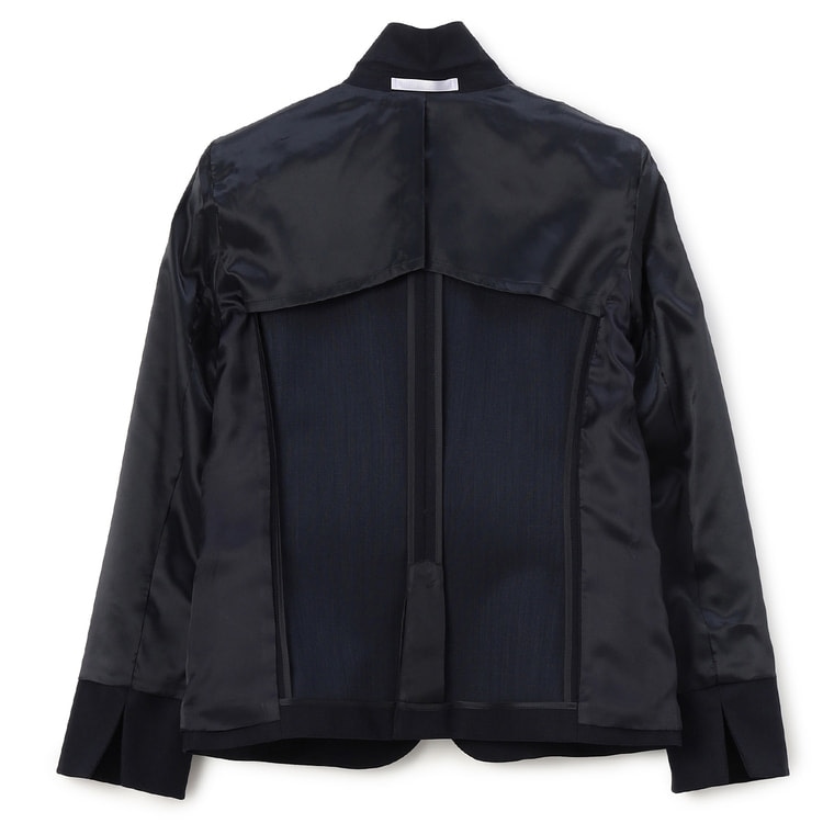 洗える360°キレイスーツ テーラードジャケット 紺無地調 セットアップ