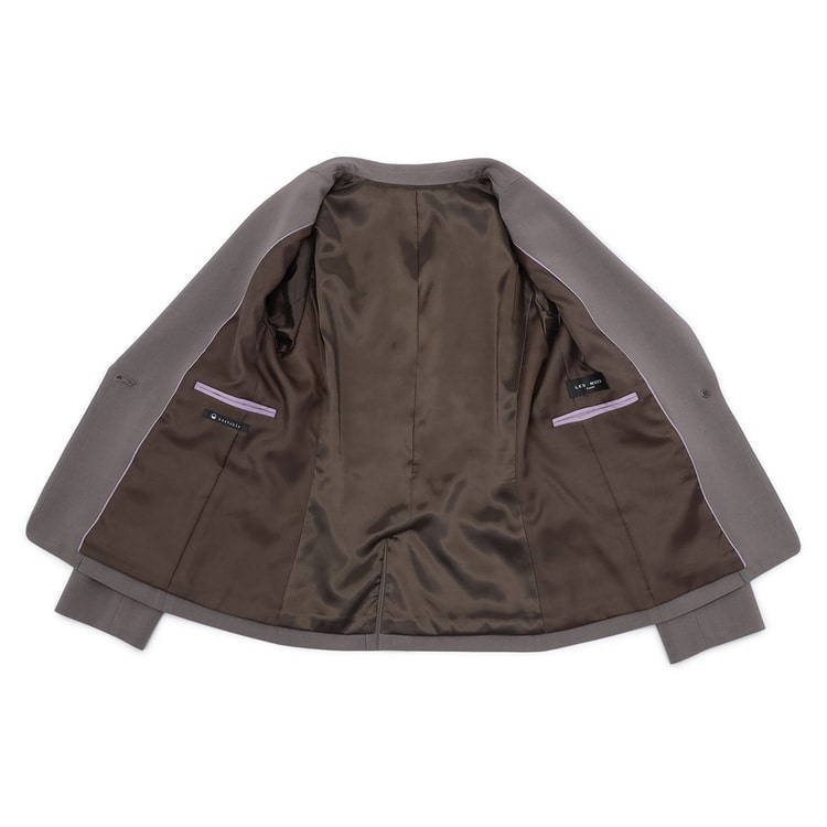 2024新商品 2wayストレッチ テーラードジャケット セットアップ着用可 茶 Jacket Outer