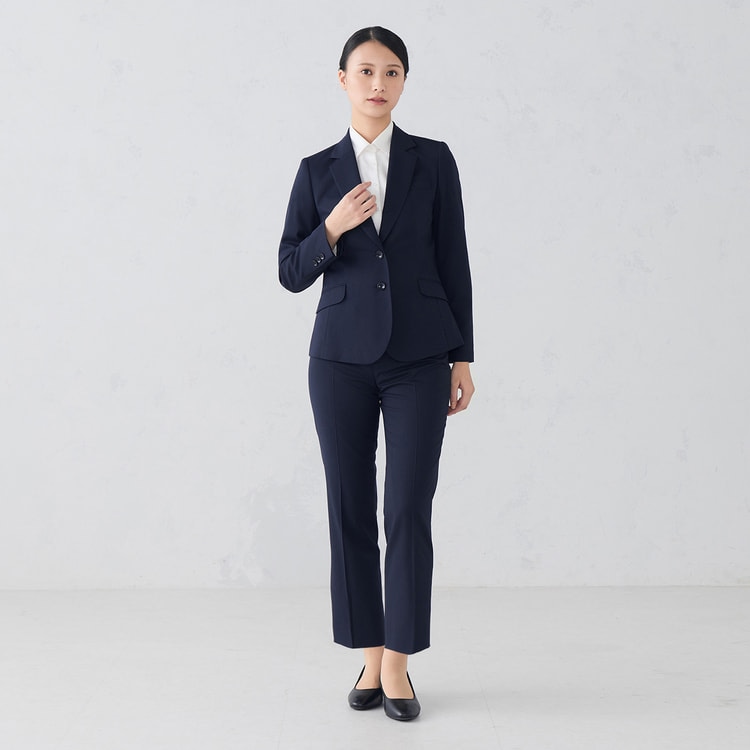 ビジネスから就活まで】究極の就活スーツ 洗える 360°キレイ 紺無地