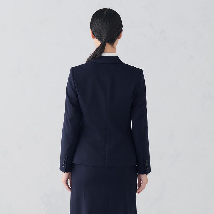 ビジネスから就活まで】究極の就活スーツ 洗える 360°キレイ 紺無地