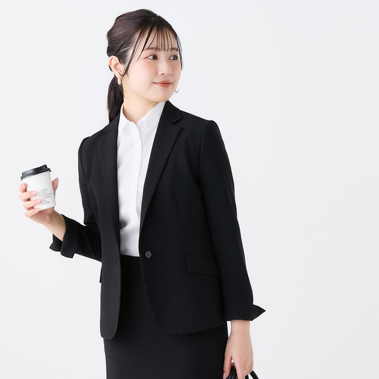 名作 H BEAUTY&YOUTH ウールシルクジャケット XL テーラード 黒 パウダリーストレッチ 黒 テーラードジャケット セットアップ着用可