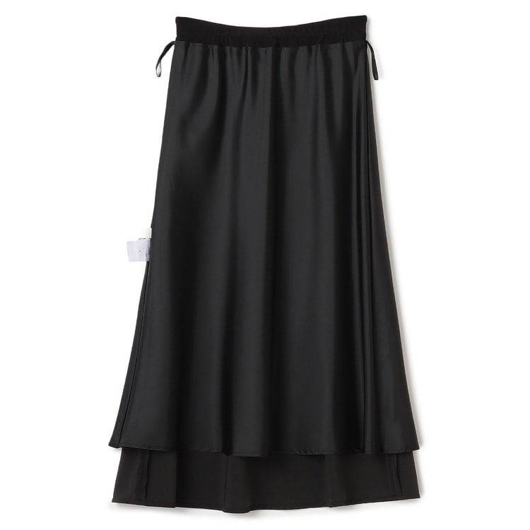 ビンテージサテンロングスカート 黒【AOKI公式通販】