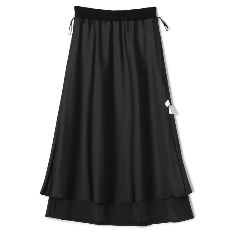 ビンテージサテンロングスカート 黒【AOKI公式通販】