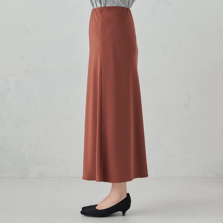 ≪Oggi.jp9月掲載≫ ビンテージサテンロングスカート ワイン