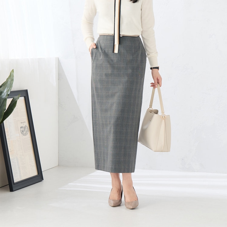 ≪Oggi.jp8月掲載≫ ライトストレッチ ロングタイトスカート