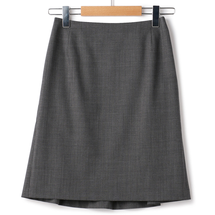 洗えるストレッチ フレアスカート グレー セットアップ着用可 スーツのaoki公式通販
