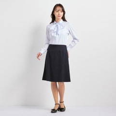 今田美桜さん着用モデル】CanCamコラボ 紺ストライプ フレアスカート 