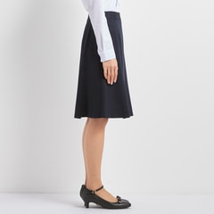 今田美桜さん着用モデル】CanCamコラボ 紺ストライプ フレアスカート 