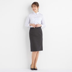 美品✨️17号 LES MUES セットアップ スーツ スカート 洗える 背抜き 良品 LES MUES レミュー アオキ プレミアムウォッシュ