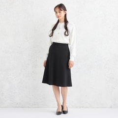 Oggiコラボ パウダリーツイル フレアスカート 黒 セットアップ Oggiコラボ パウダリーツイル フレアスカート 黒 セットアップ