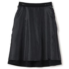 【NEW】キース/パウダリーツイル　スカート Oggiコラボ パウダリーツイル フレアスカート 紺 セットアップ着用可