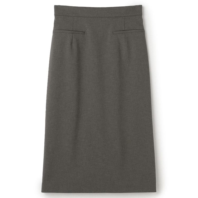 2-way Stretch twill tight Skirts Charcoal Mix & Match can be worn