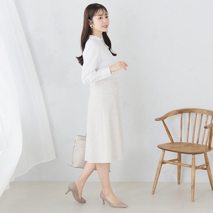 ニットツイード フレアスカート セットアップ着用可【AOKI公式通販】