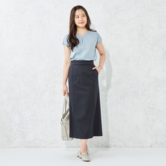 能登企画 撥水・ストレッチ ロングスカート セットアップ着用可【AOKI