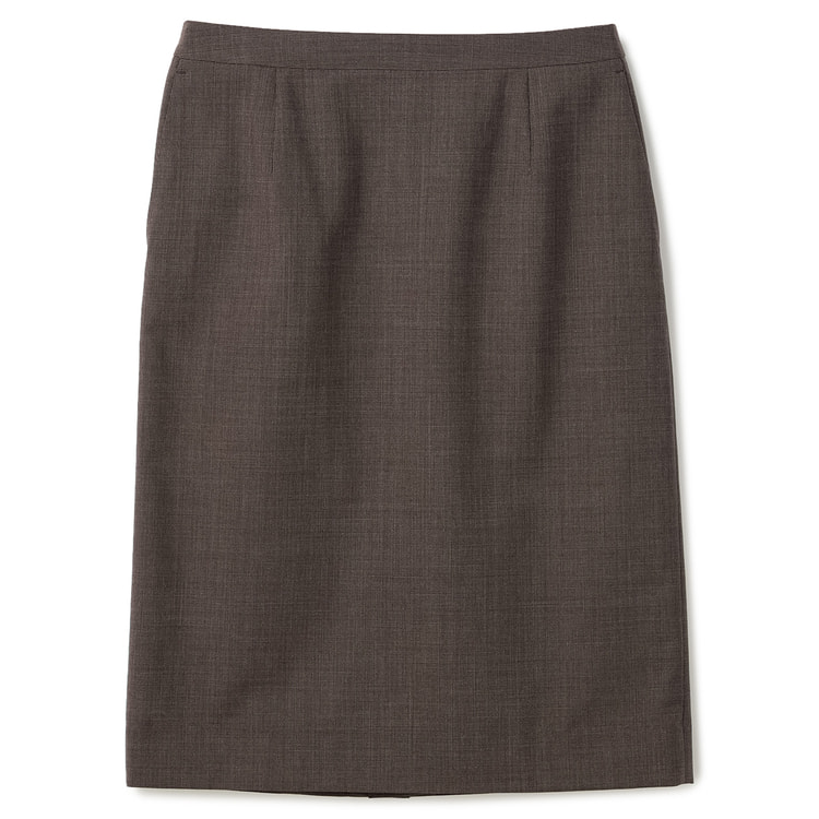 洗える360°キレイスーツ 茶 タイトスカート セットアップ着用可【AOKI