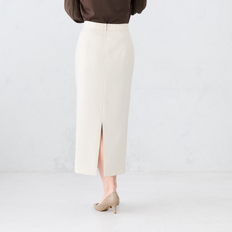 【OFF WHITE】<ASTRAET>スムース タイトロングスカート ASTRAET＞スムース タイトロングスカート