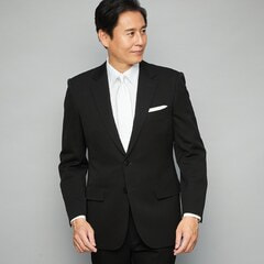 初売りセール E体【通年】ナノブラック加工 上質ウール使用 シングル スーツ
