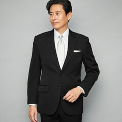 E体【通年】ナノブラック加工 シルク混 シングルフォーマルスーツ