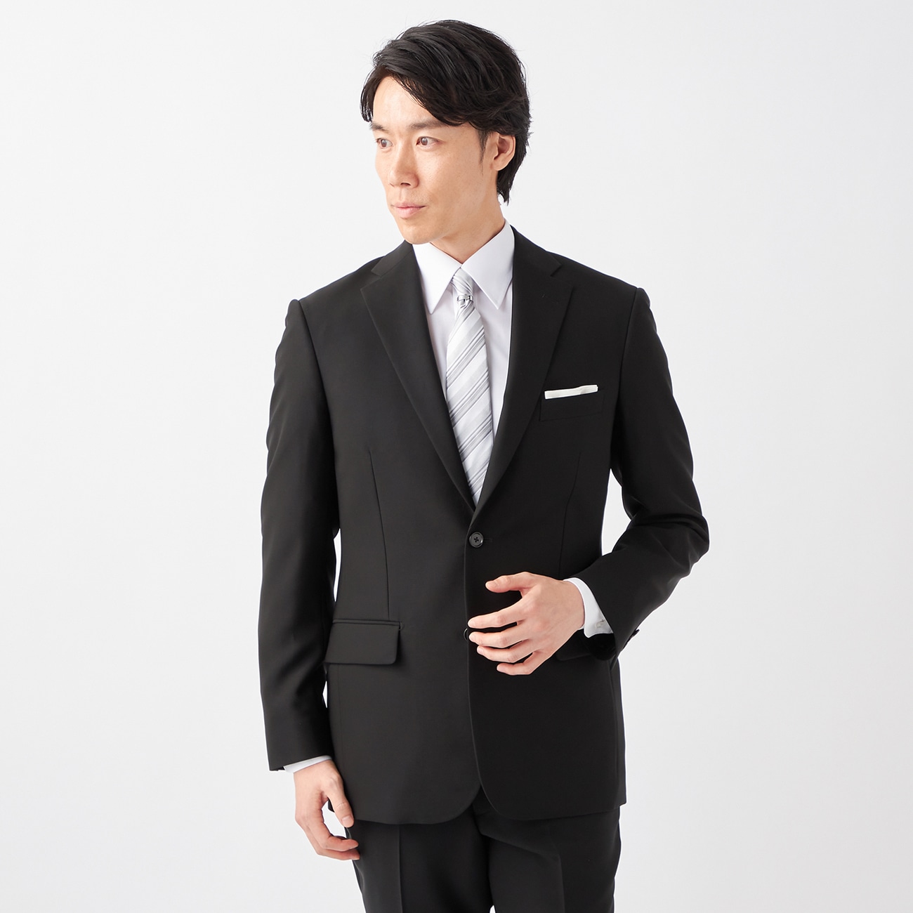 【通年】ACTIVE-TECH 洗える シングルフォーマルスーツ JOURNAL WORKS（スリムシルエット）