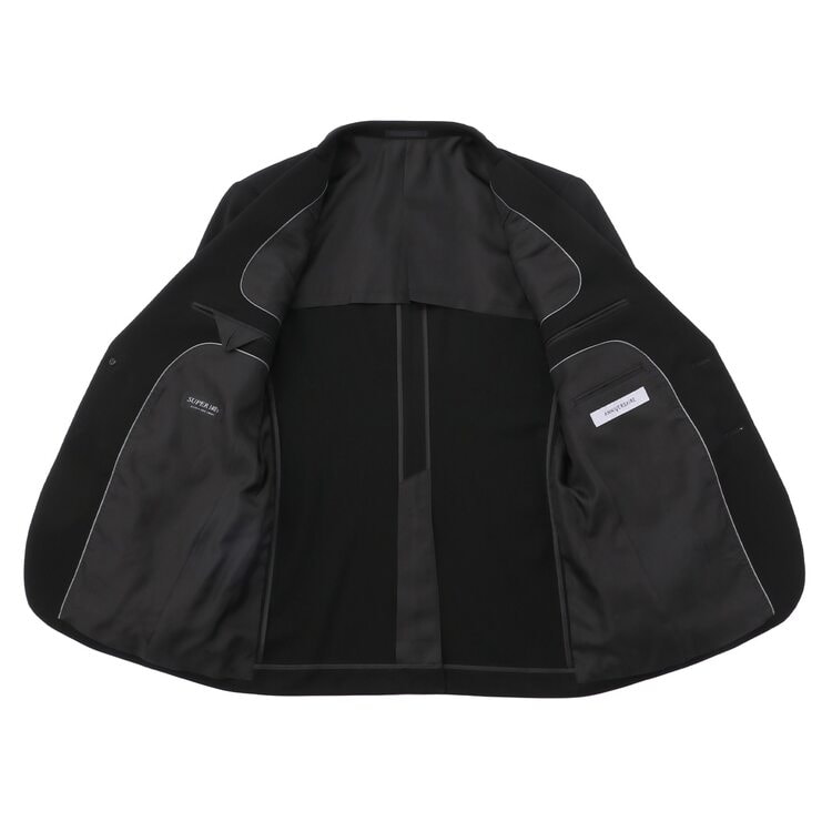 新品タグ付き⭐︎Dolce. ブラック オケージョン　ジャケット　ブラックS 通年】ナノブラック加工 シングルフォーマルスーツ ANNIVERSAIRE