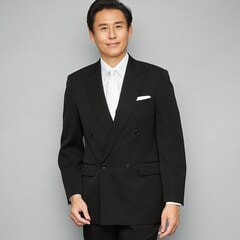 アウトレット】【通年】ナノブラック加工 ダブルフォーマルスーツ