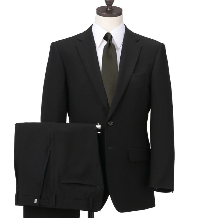 未使用級 AOKI LES MUES 高級礼服 喪服 スリーピース スーツ M アウトレット】【通年】シングルフォーマルスーツ LES MUES