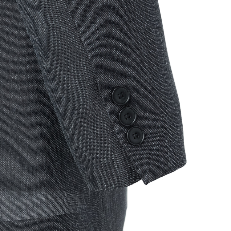 saki 　　②新品 アオキLES MUES ジャケット 特価】日本製生地 リネンブレンド尾州ニットジャケット LES MUES