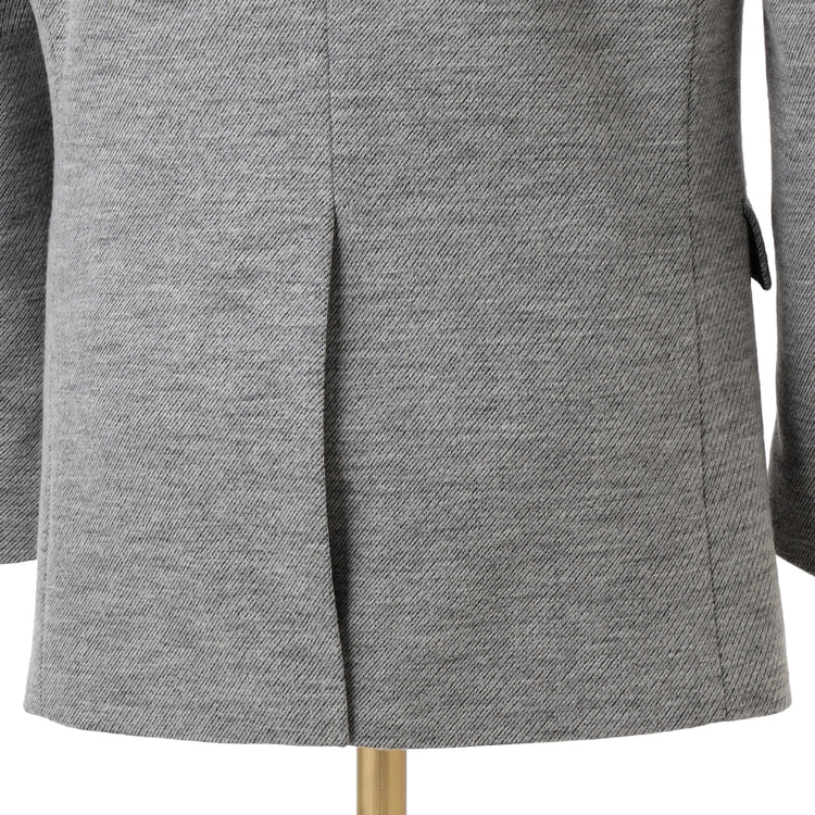 新品 未使用 タグ付き LES MUES ジャケット 尾州 グレー 織柄 尾州ニットジャケット 千鳥格子柄 LES MUES【AOKI公式通販】