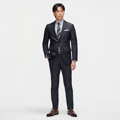 【パニ様 美品】LESMUES スーツ セットアップ E7 紺 青山 AOYAMA 【洋服の青山】オールシーズン ネイビー 紺 ゼロプレッシャー