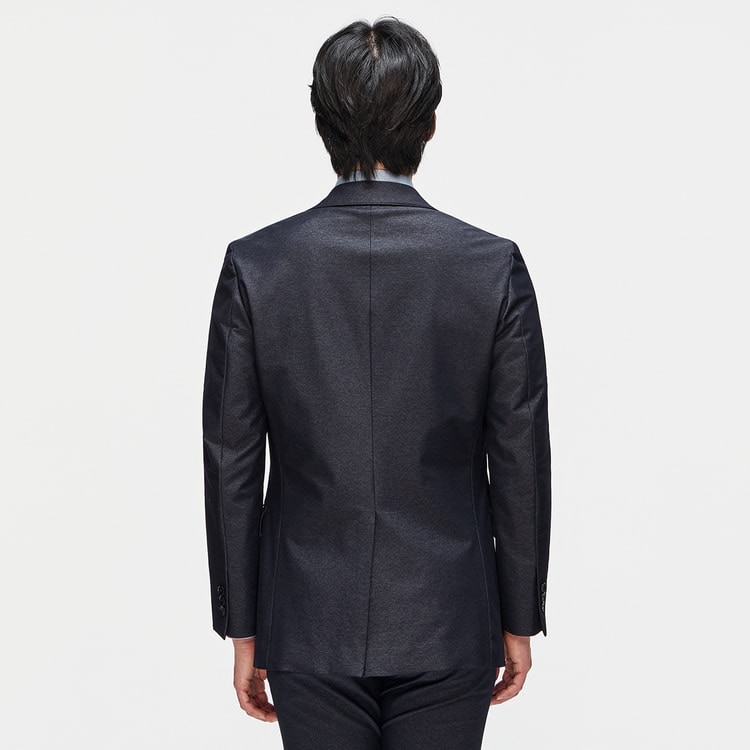 新品✨LES MUES　セットアップ　ウォッシャブル　ストレッチ　防シワ　黒 黒無地 洗える ストレッチスーツ LES MUES スリム【AOKI公式通販】