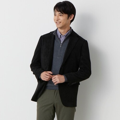 wnc カフェソーホー CAFE SOHO ジャケット AB6 紺 S2B moon社 ツイード 