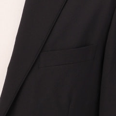 洗える ライトサッカージャケット LES MUES スリム セットアップ着用可