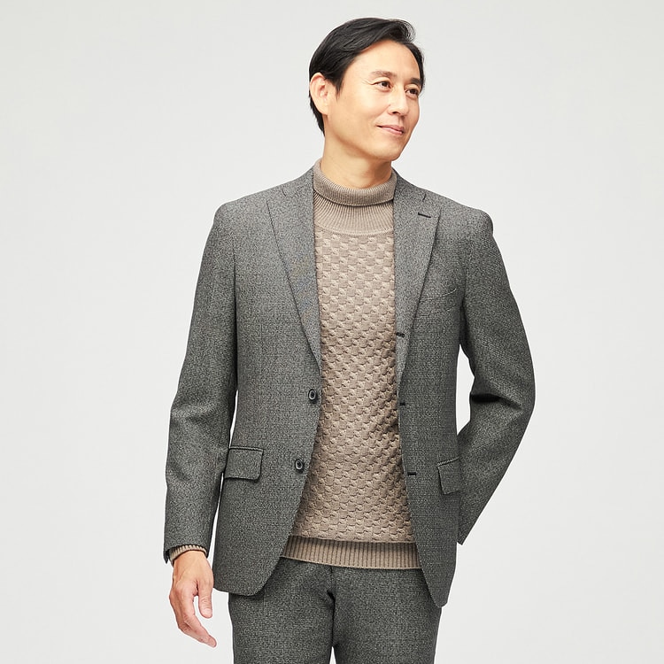 WEB限定価格】REDA インポートファブリックジャケット 白黒千鳥格子柄 