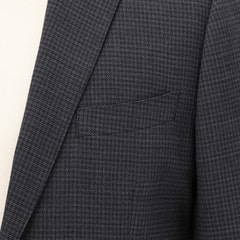 洗える ウールブレンドジャケット 千鳥格子柄 LES MUES スリム セットアップ着用可