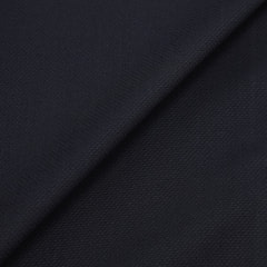 洗える 紺織柄無地 ウールブレンドストレッチジャケット LES MUES スリム セットアップ着用可