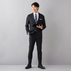 未使用扱/洗える】LES MUES テーラードジャケット ストレッチ XL