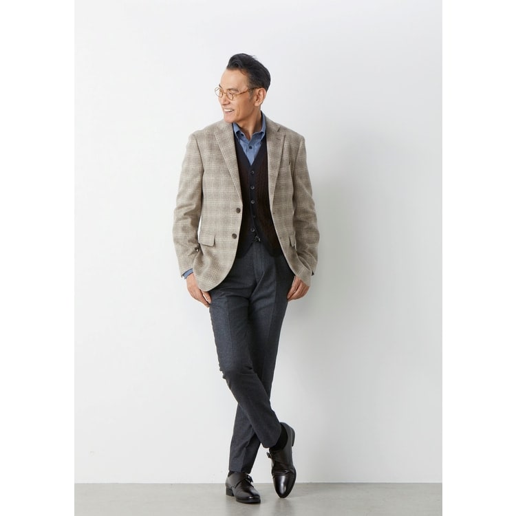 新品 未使用 タグ付き LES MUES ジャケット 尾州 グレー 織柄 新品 未使用 タグ付き LES MUES ジャケット 尾州 グレー 織柄 - メルカリ