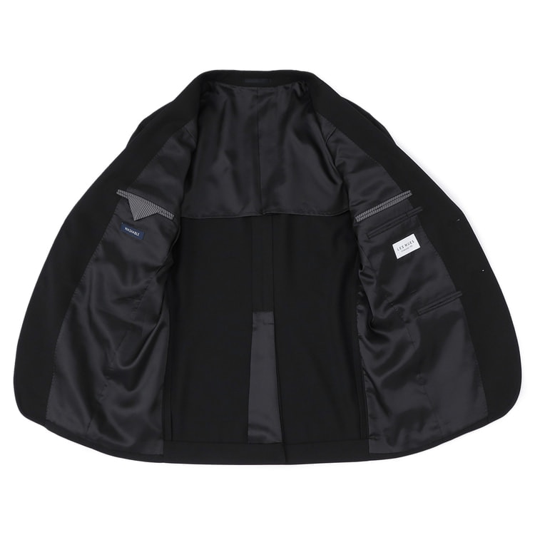 リサイクル素材使用 洗える ストレッチ スリーピーススーツ