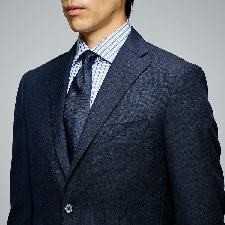 ジュンコシマダ　メンズ　スーツ　スリーピース　シルク混　グレー　段返り3ボタン ハイクオリティストレッチ 段返り3つボタンスーツ ミディアム