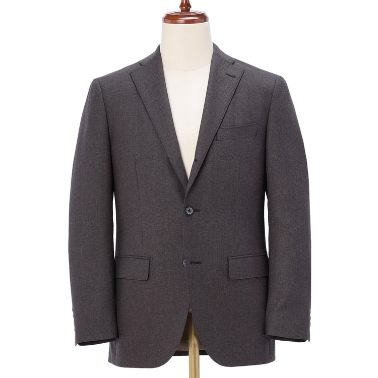 【名作】ボリオリ　K-JACKET テーラードジャケット　段返り3B 紺×茶44 名作】ボリオリ K-JACKET テーラードジャケット 段返り3B 紺×茶