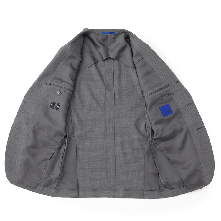 【美品】ナゴンスタンス　ジャケット　グレー SYNANOGUES 53 シナノーグ 裏毛ジャケット スタンドカラー