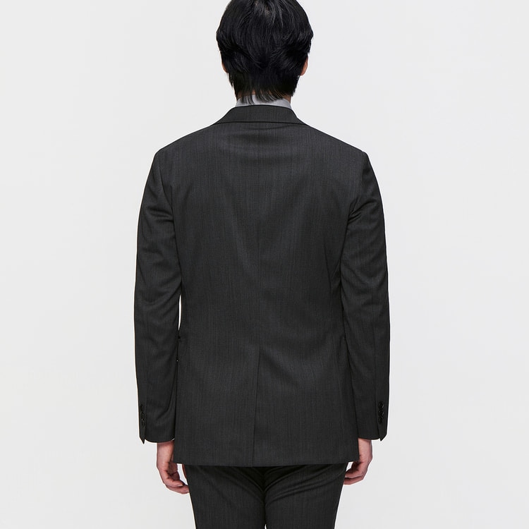 洗える ウールブレンドストレッチジャケット LES MUES セットアップ